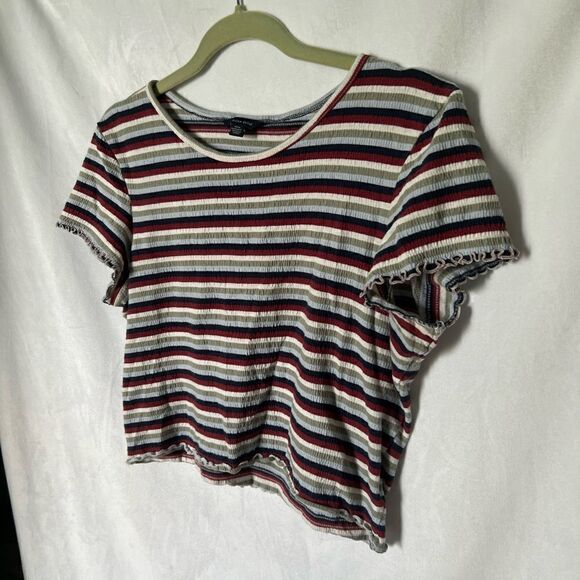 American Eagle striped baby tee size M - Picture 3 of 7